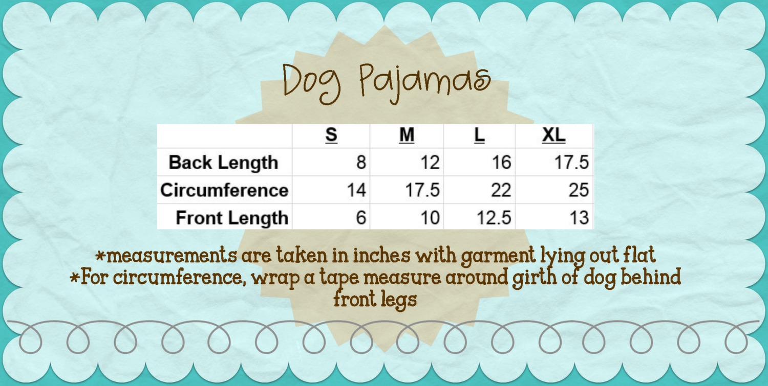 IMPERFECT  Blank Christmas Pajamas - DOG
